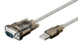 GOOBAY καλώδιο USB σε RS-232 68875, 1 Mbit/s, 1.5m, διάφανο