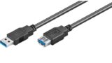 GOOBAY καλώδιο USB 3.0 σε USB (F) 93998, copper, 1.8m, μαύρο