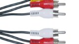 POWERTECH καλώδιο 3x RCA σε 3x RCA CAB-R006, 5m, μαύρο
