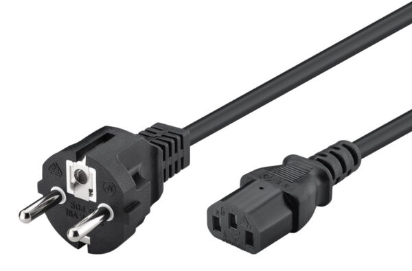 POWERTECH καλώδιο τροφοδοσίας CAB-P006, 3x 1mm², cooper, 1.5m, μαύρο