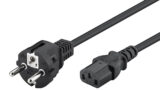 POWERTECH καλώδιο τροφοδοσίας Η/Υ & οθόνης P002, 3x0.75mm², copper, 1.5m, μαύρο