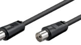 POWERTECH καλώδιο κεραίας RF αρσενικό - RF θηλυκό CAB-V006, μαύρο, 5m