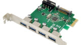 POWERTECH κάρτα επέκτασης PCIe σε 4x USB 3.0 ST66, VL805 + RTL8153
