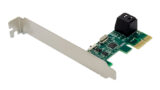 POWERTECH κάρτα επέκτασης PCIe σε 2x SATA 3.0 ST544, ASM1061