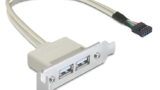 DELOCK κάρτα επέκτασης USB 9 pin σε 2x USB 2.0 83119, low profile