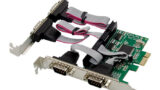 POWERTECH κάρτα επέκτασης PCIe σε 4x RS232 ST310, CH384L