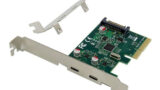 POWERTECH κάρτα επέκτασης PCIe σε 2x USB-C ST614, ASM1142