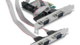 DELOCK κάρτα επέκτασης PCIe σε 4x RS-232 90410, 115.2Kbps