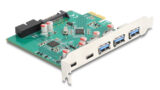 DELOCK κάρτα επέκτασης PCIe x1 σε 3x USB/2x USB-C/19-pin 90109, 5Gbps