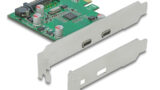 DELOCK κάρτα επέκτασης PCIe x1 σε 2x USB-C 90493, 5Gbps