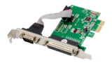 POWERTECH κάρτα επέκτασης PCIe σε serial & parallel ST39, WCH CH382L