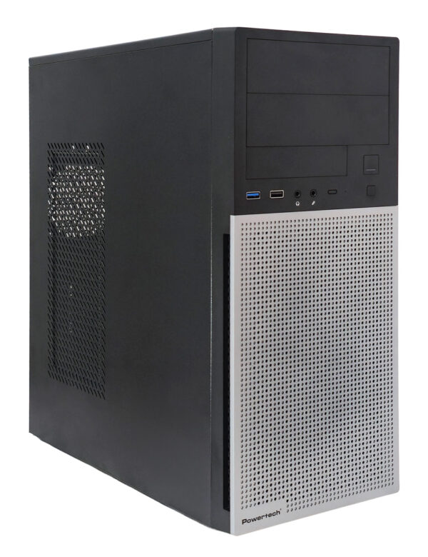 POWERTECH PC Case PT-1563 με 550W PSU, ATX Midi, 376.6x175x408.5mm, μαύρο
